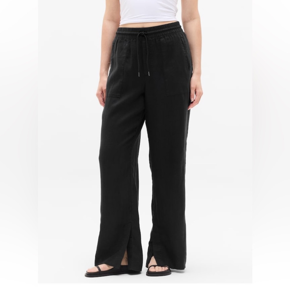 Athleta Retreat high rise wide leg linen women’s pants